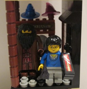 Visiting Diagon Alley with Hagrid